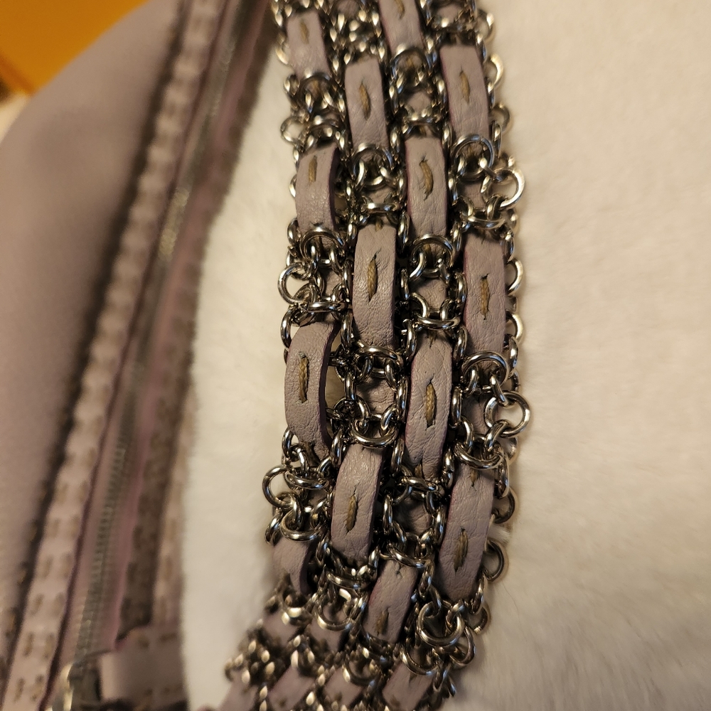 Vintage Fendi Selleria Borsa Lampo bag in Lilla. - Picture 2 of 16